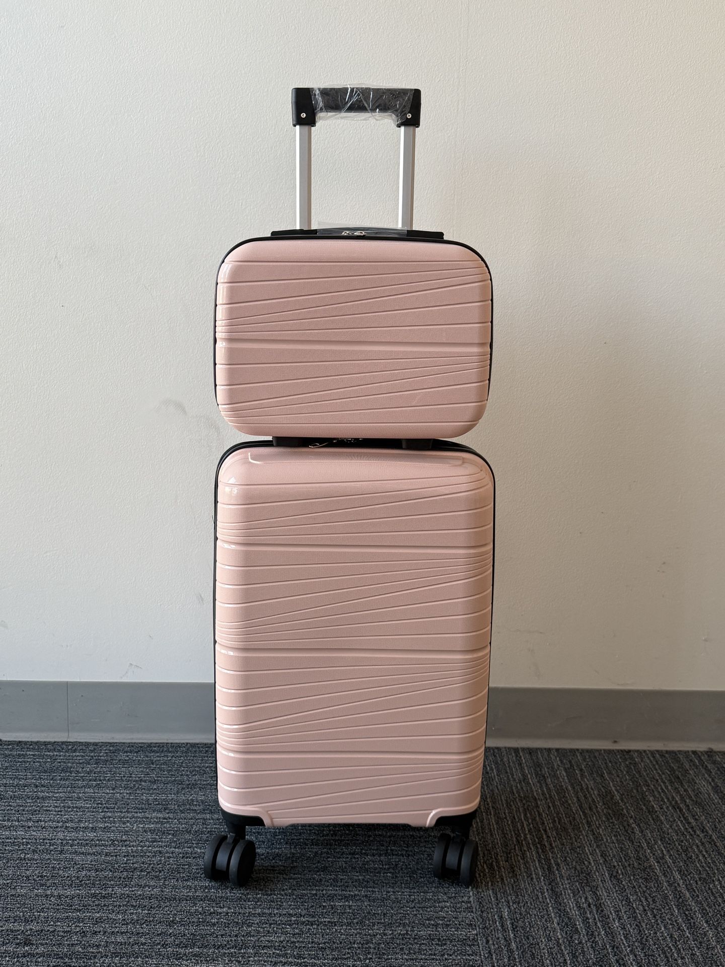 Carry On Suitcase Set Pink