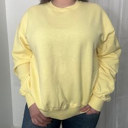 Butter Yellow Crewneck Sweatshirt