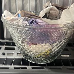 punch glass jar with cups