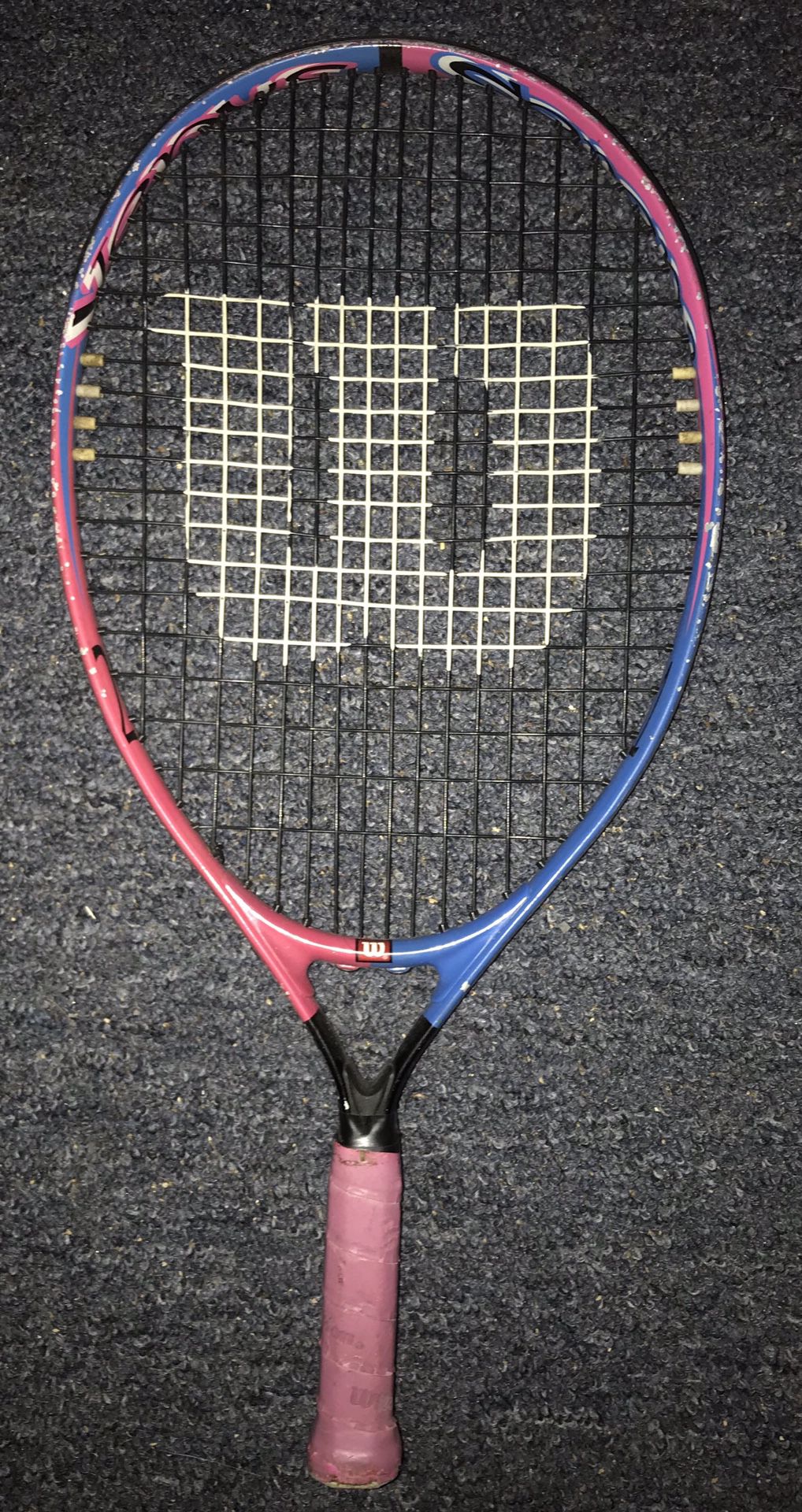 Wilson Pink and Blue Tennis Racket