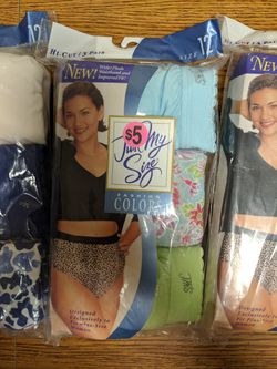 Just My Size - Plus size 12 high-cut panties underwear for Sale in  Farmington, MI - OfferUp