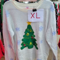 Adult XL Christmas Tree Ugly Sweater
