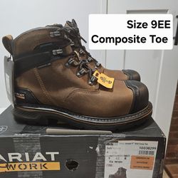 Ariat Composite Toe Work Boots Size 9EE