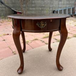 Brown Antique End Table