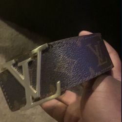 Brown And Gold Louis Vuitton Belt