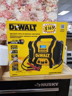 DEWALT
2000-Peak Amp Portable Jump Starter with Digital Compressor, USB and AC Power Bank