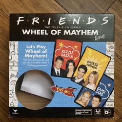 Friends board game wheel of mayhem like new