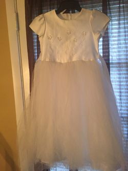 White Flower Girl's Dress