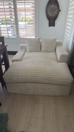 cream boneless couch