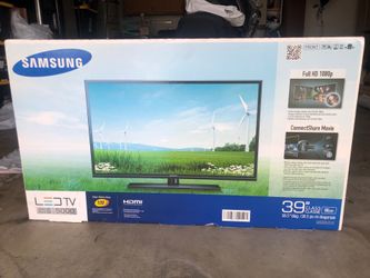 39 inch Samsung flatscreen in box. Please see pics of box for details
