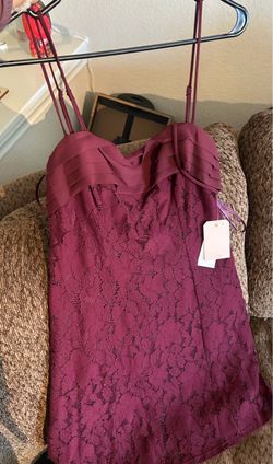 Burgundy Mini dress