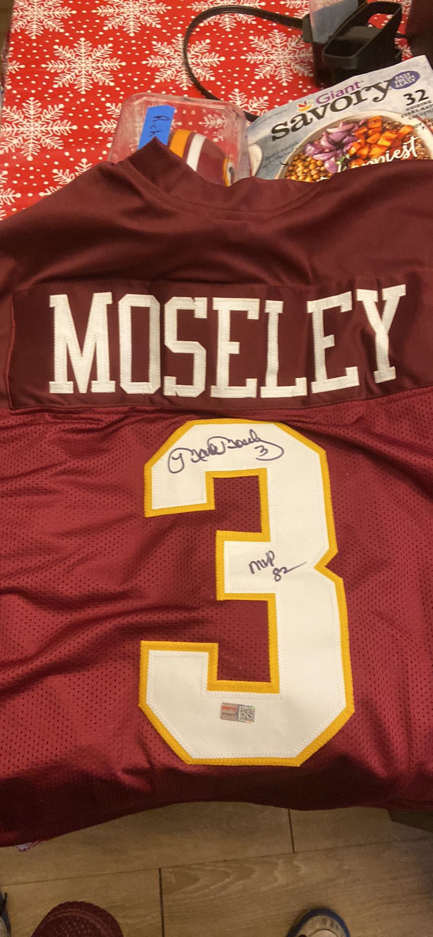 Mark Mosley Autographed Jersey 