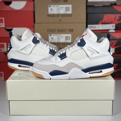 Sizes 11.5M 11M - Jordan 4 Retro Nike SB 'Navy'