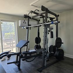 Smith Machine 2001 | Multi-Use Adj Bench | Gym Equipment | Fitness | Squat Rack | Excercise |🔴WEIGHTS AND BARBELL SOLD SEPARATELY 🔴 FREE DELIVERY 🚚