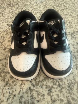 Nike Toddler Dunk Low Black White Sneakers