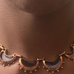 Renior Vintage Crescent Moon Necklace 