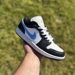 Jordan 1 Low Black University Blue 9/10 OG All Size 10.5