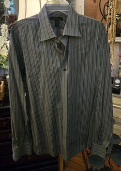 Men's XL Express Design Studio 100% Premium woven cotton Shirt