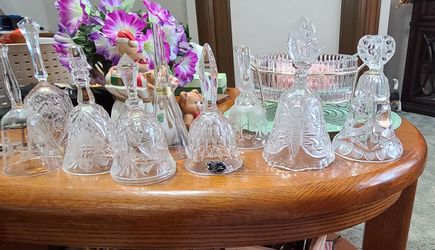 BEAUTIFUL CRYSTAL AND LEAD CRYSTAL BELLS