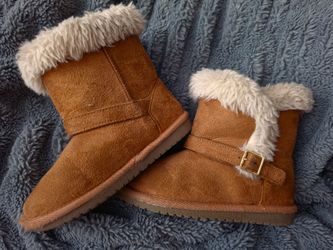 Beige Girls Boots