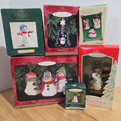 Hallmark Keepsake Ornaments 10 Piece Snowman Collection 1(contact info removed)