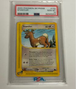 PSA 10 Stantler 2003 Pokemon Skyridge #102