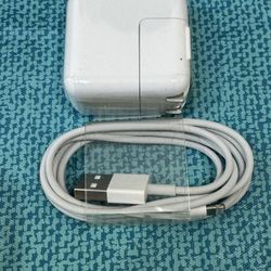 Apple 12w USB Charger And Lightning Cable