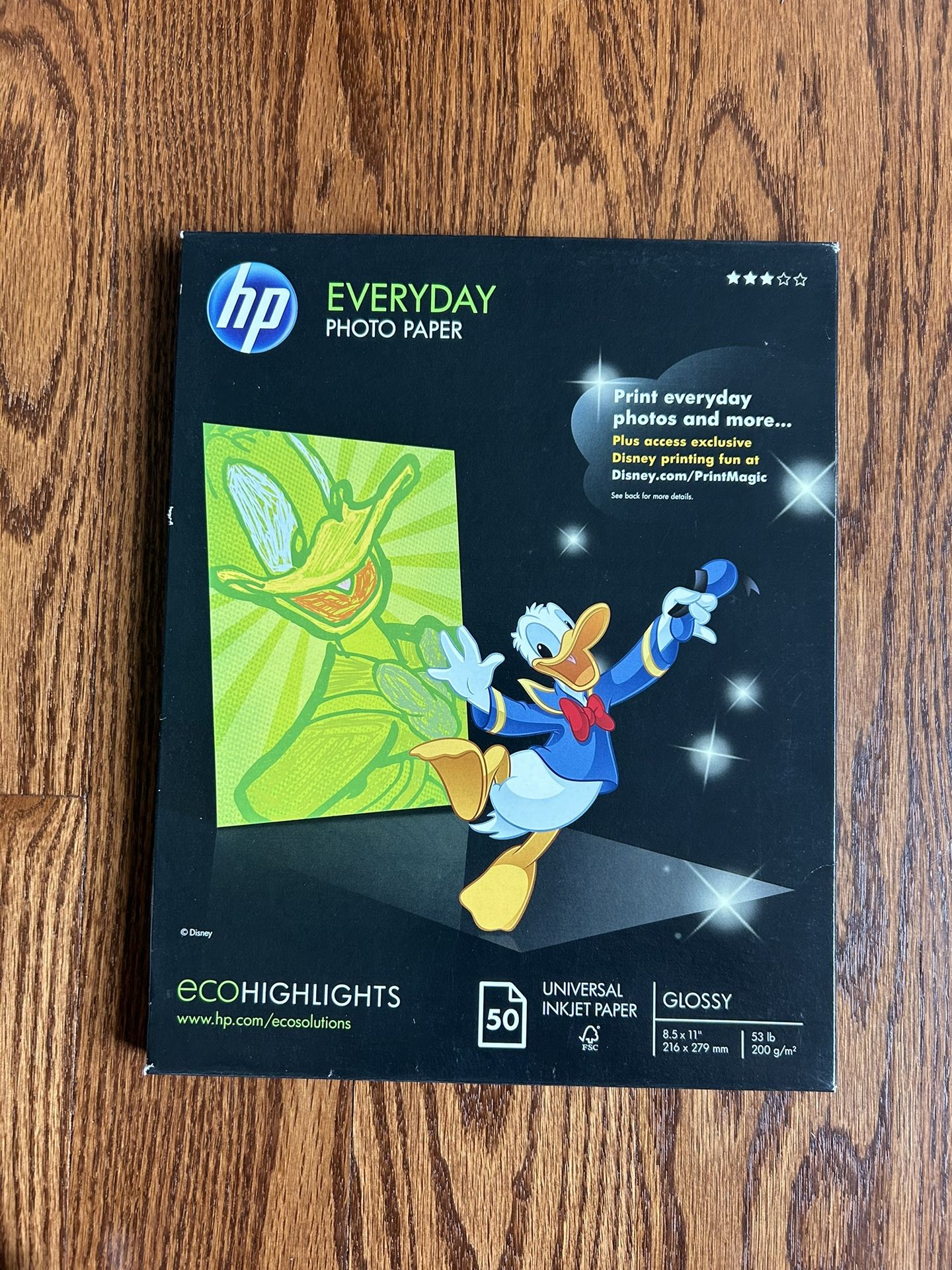 Hp Every Day 50 Sheet Letter 8.5 X 11“ Glossy Photo Paper