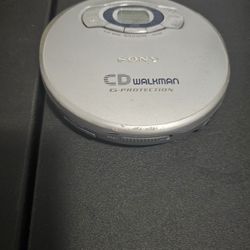SONY CD WALKMAN G-PROTECTION PORTABLE CD PLAYER DISCMAN D-EJ616CK TESTED WORKING