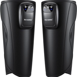 FIT KING Upgraded Cordless Calf Massager for Circulation, Rechargeable Leg Compression Massager for Pain Relief, Relax, Edema & Muscle Recovery, 3 Mod