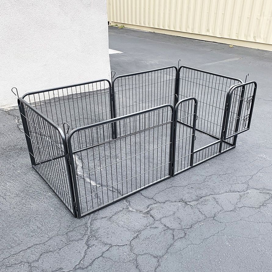 (New) $60 Pet Dog Heavy Duty Playpen with 6 Panels X (24” Tall X 32” Wide)