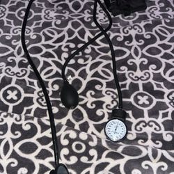 Stethoscope And Arm Blood Pressure 