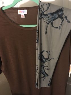 Vintage lularoe elk and solid Irma!