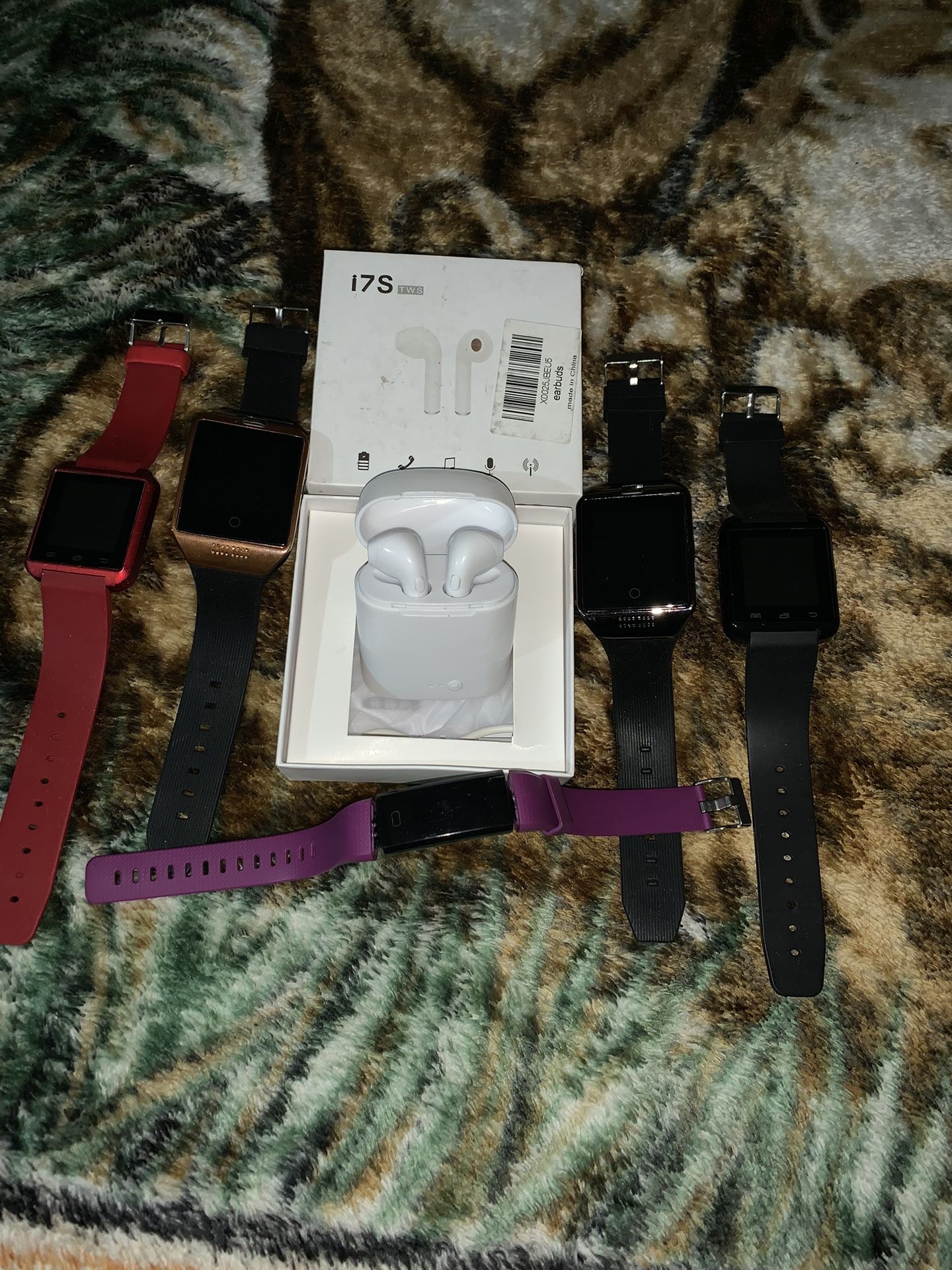 Smart Watches,fit Bit And Bluetooth Earbuds