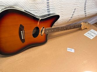 Fender JZM Deluxe 3-Color Sunburst Acoustic Electric Guitar