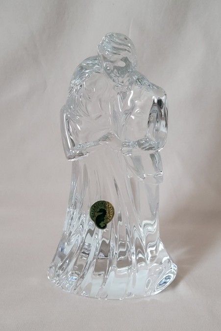 Genuine Waterford Crystal Bride And Groom Figurine/Cake Topper