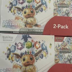Prismatic 2 Pack Bundle ETB Booster bundle 