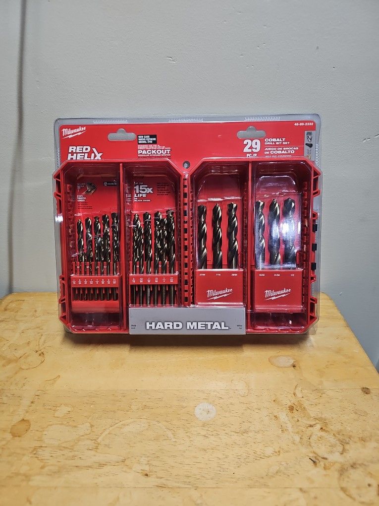 Milwaukee RED HELIX 29 Piece Cobalt Drill Bit Set