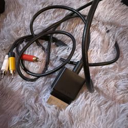 Official OEM Microsoft Xbox 360 AV Composite Audio/Video Cable RCA 