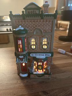 Department 56 The Christmas Shop Lighted Village Building