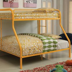 Twin over Full Bunk Bed (mattress not included)