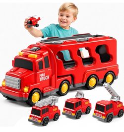 Fire Truck Toys for 3 4 5 Years Old Boys Toddlers