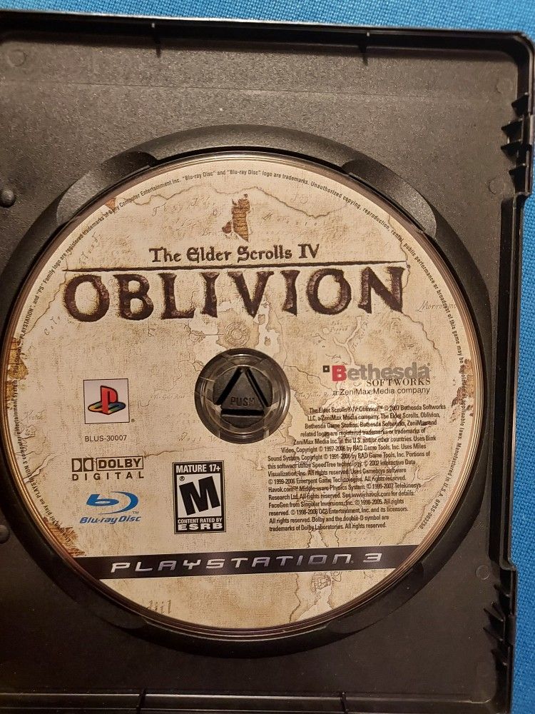 PS3 The Elder Scrolls IV Oblivion video game