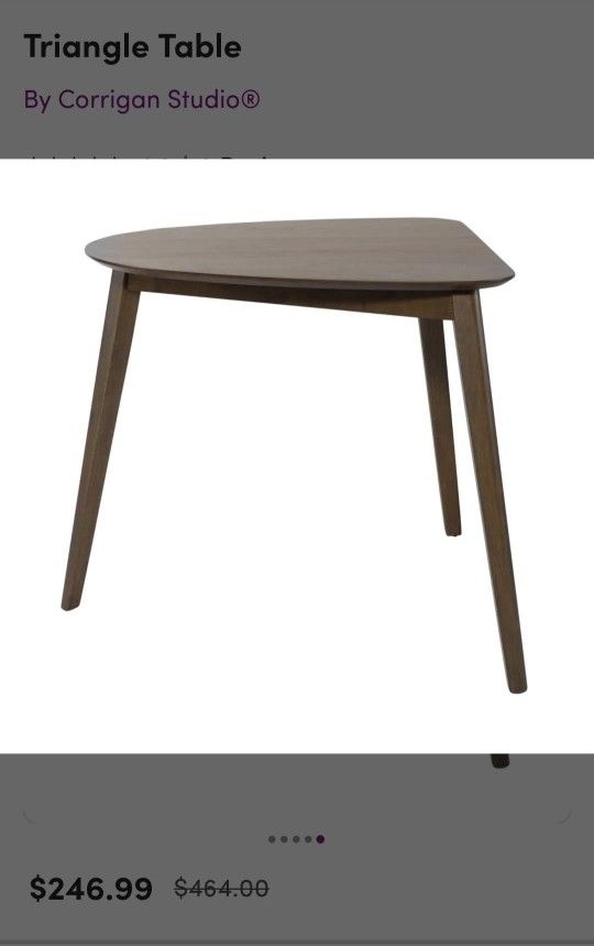 Triangle Table. Brand New in The Box.