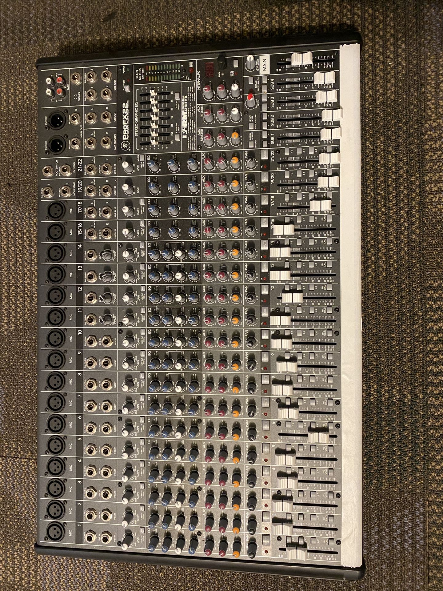 PROfx22 Professional Mic/Line Mixer With FX