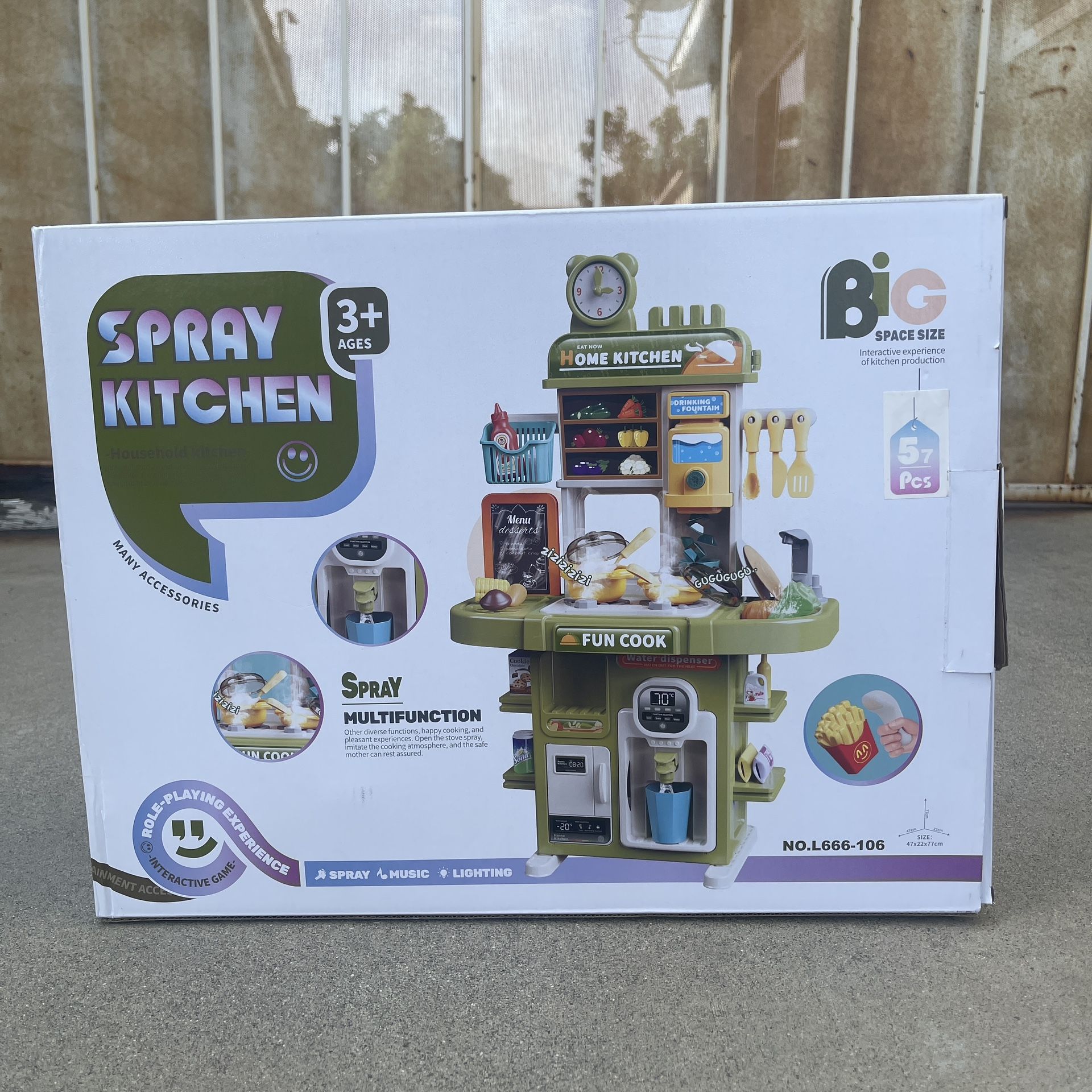 Toy Kitchen Sets for Toddlers 3-8 Kids Playset with Pretend Play Accessories Children's Kitchen Set for Boys and Girls Toddler Kitchen Toy Set for Ima