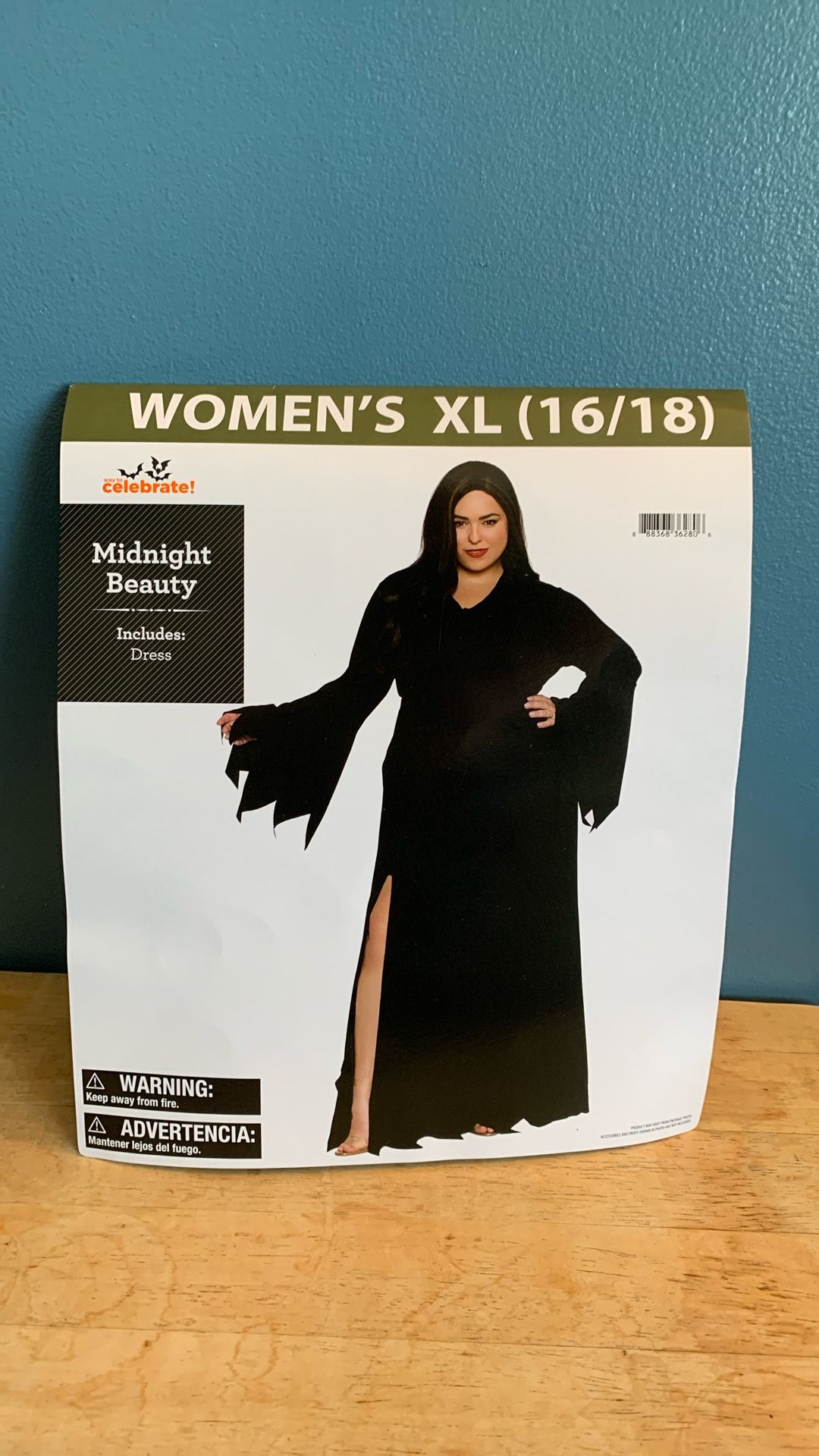 HALLOWEEN THE ADDAMS FAMILY MORTICIA ADDAMS ADULT SIZE XL 16-18 COSTUME