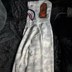 White Bape Double Hood