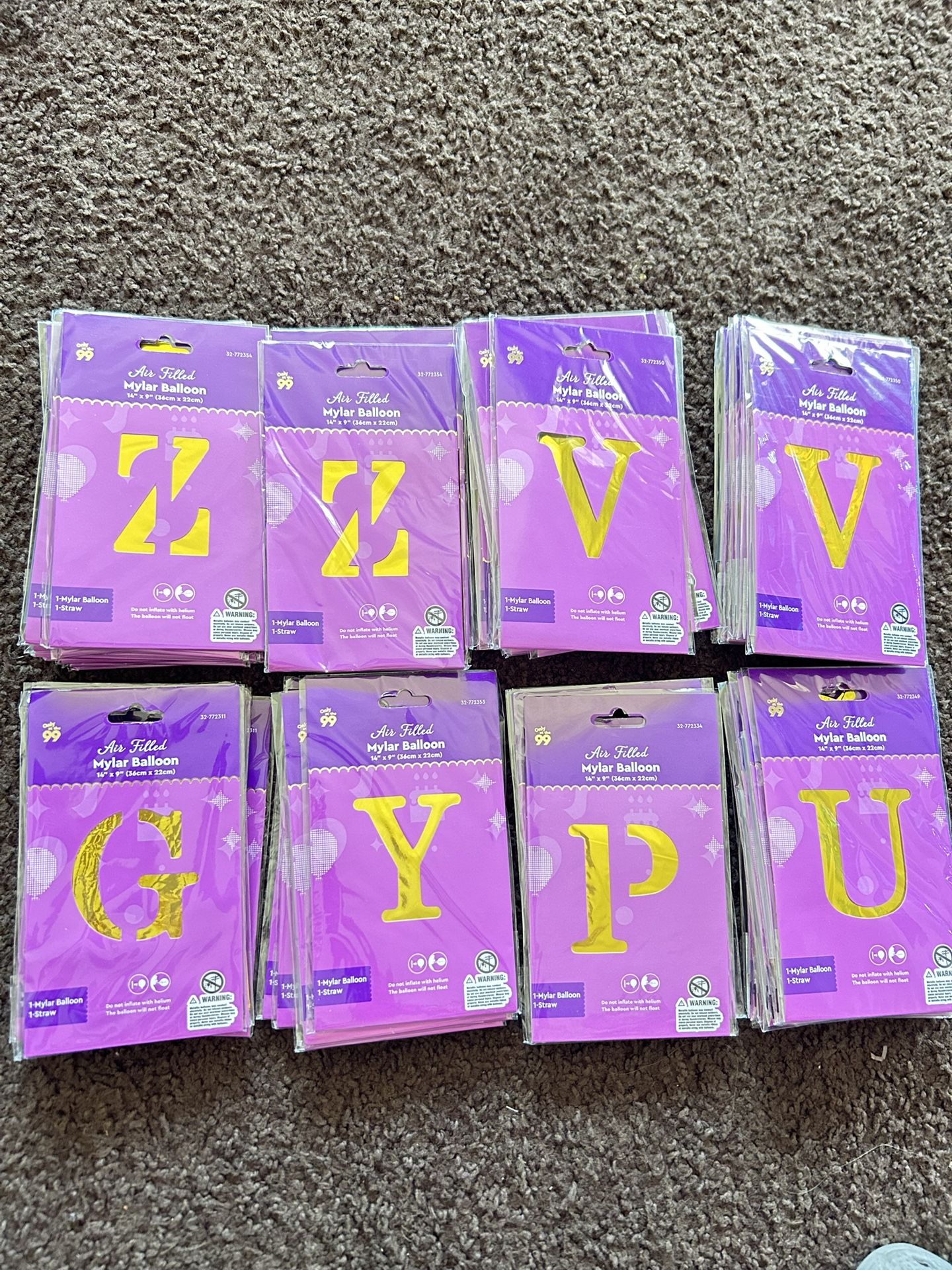 Letter Mylar Balloons