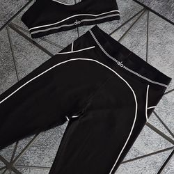 Black Women Yoga Set 